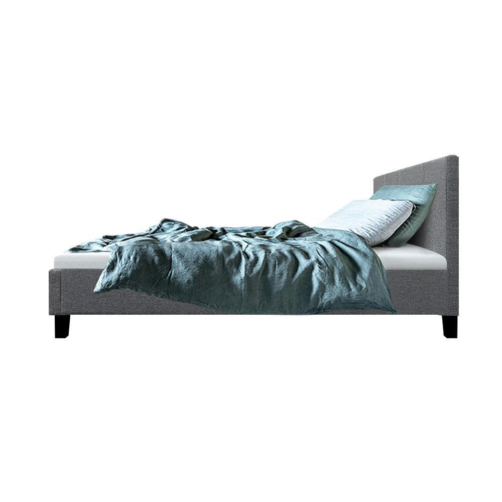 Artiss Neo Bed Frame Fabric - Grey King Single Deals499