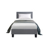 Artiss Neo Bed Frame Fabric - Grey Single Deals499