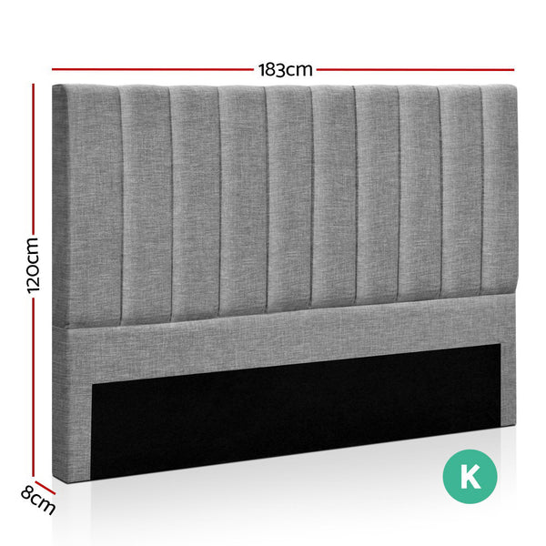 Artiss KING Size Bed Head SALA Headboard for Base Frame Linen Upholstered Deals499