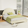 Artiss Bed Frame Double Size Bed Base w Arched Headboard Velvet Fabric Cream from Deals499 at Deals499