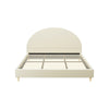 Artiss Bed Frame King Size Bed Base w Arched Headboard Velvet Fabric Cream from Deals499 at Deals499