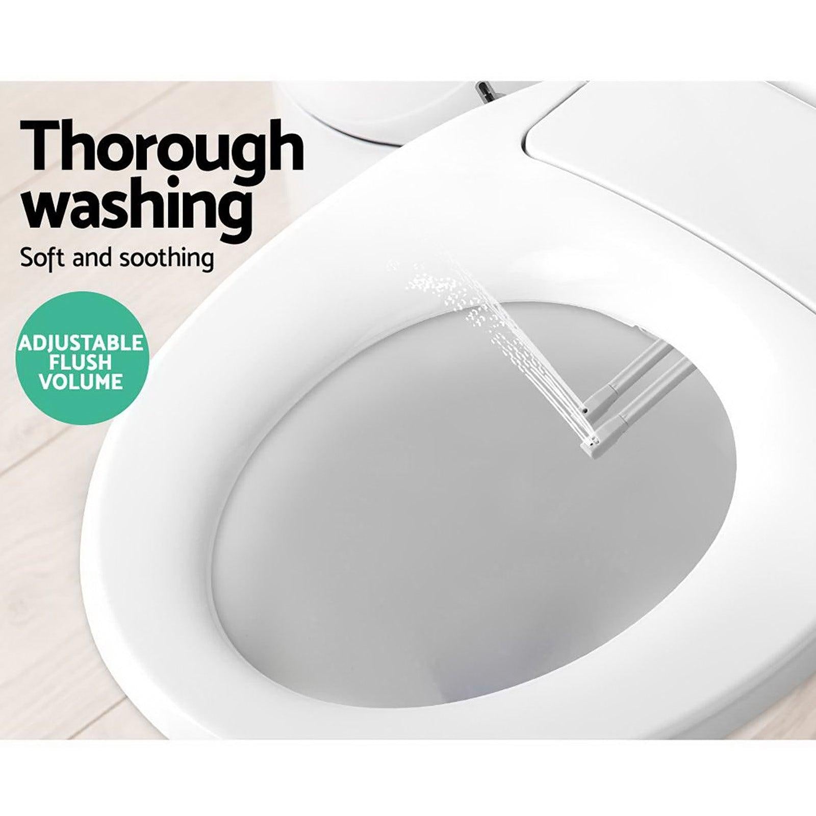 Non Electric Bidet Toilet Seat Bathroom  - White Deals499