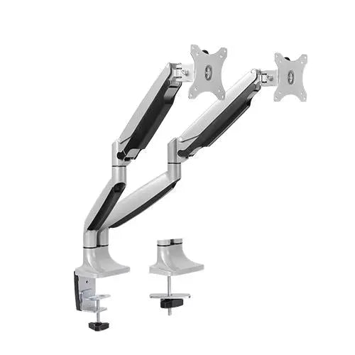 BRATECK Dual Monitor Aluminum Interactive Counterbalance Monitor Arm Fit Most 13''-32''  Monitors Up to  9kg per screen BRATECK