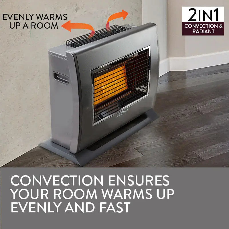 BROMIC Supaheat II Natural Gas Indoor Room Heater Portable Floor Flueless Deals499