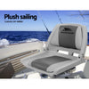 Seamanship Set of 2 Folding Swivel Boat Seats - Grey & Charcoal Deals499