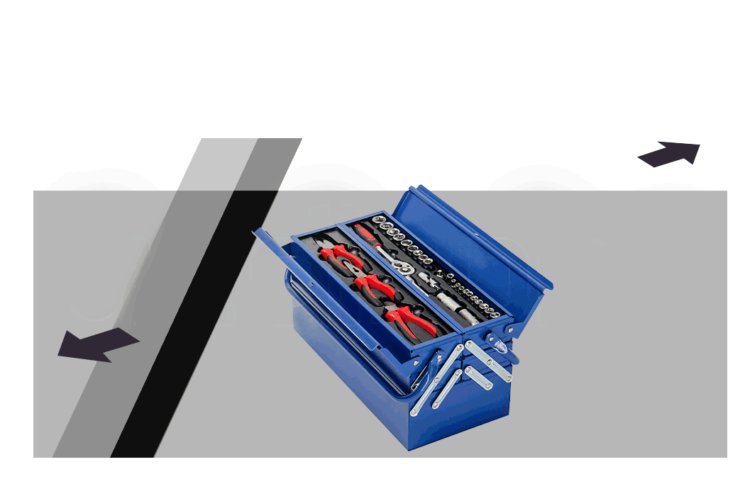 BULLET 118pc Tool Kit Box Set Metal Spanner Organizer Socket Household Toolbox Deals499