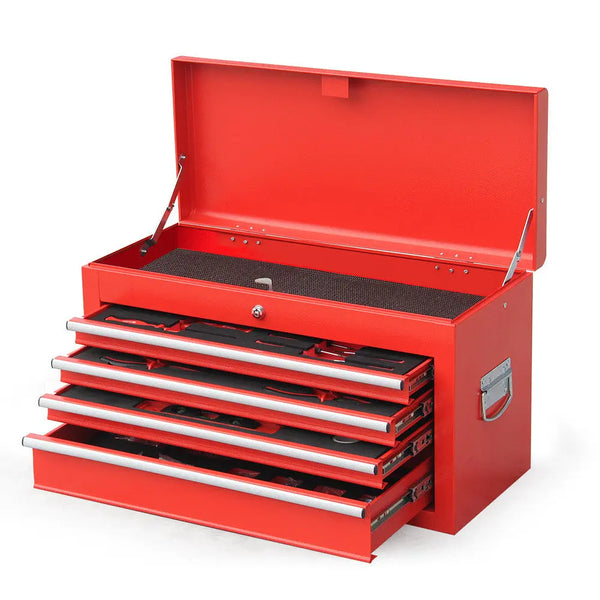 BULLET 478 Piece Tool Box Chest Kit Storage Cabinet Set Drawers With Tools RED Deals499