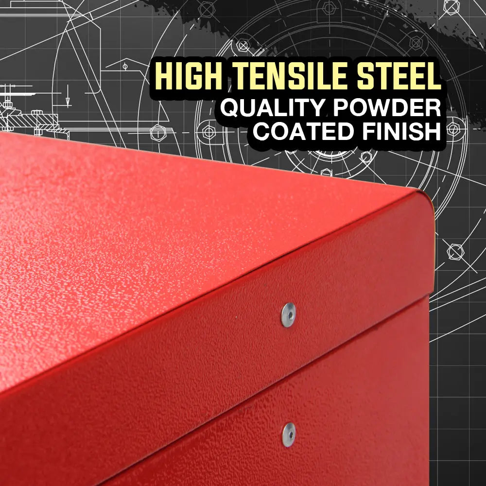 BULLET 478 Piece Tool Box Chest Kit Storage Cabinet Set Drawers With Tools RED Deals499
