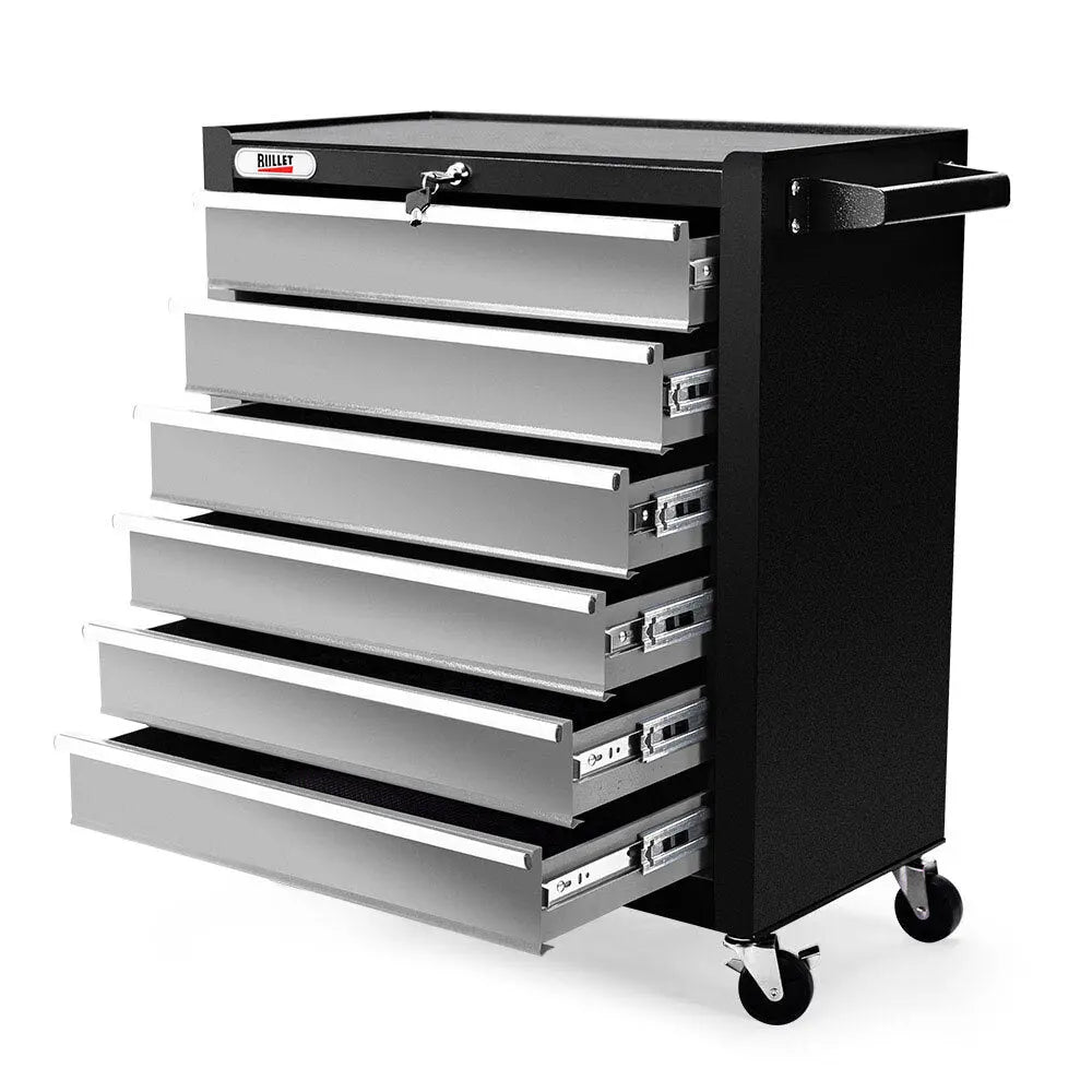 BULLET 6 Drawer Tool Box Cabinet Trolley Garage Toolbox Storage Mechanic Chest Deals499
