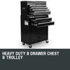 BULLET 8 Drawer Tool Box Cabinet Chest Storage Toolbox Garage Organiser Set Deals499