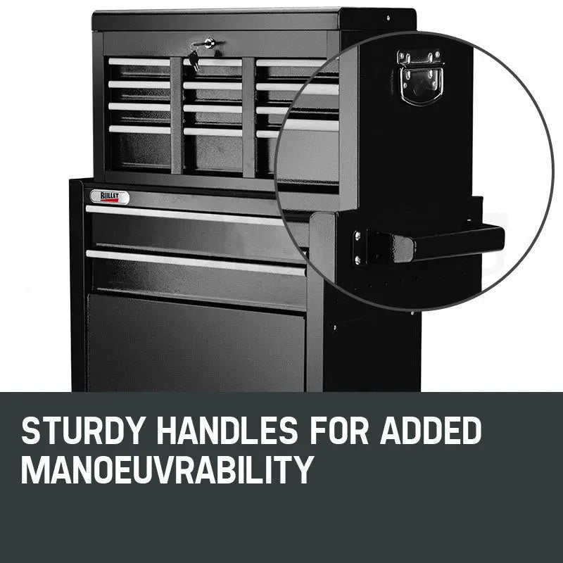 BULLET 8 Drawer Tool Box Cabinet Chest Storage Toolbox Garage Organiser Set Deals499