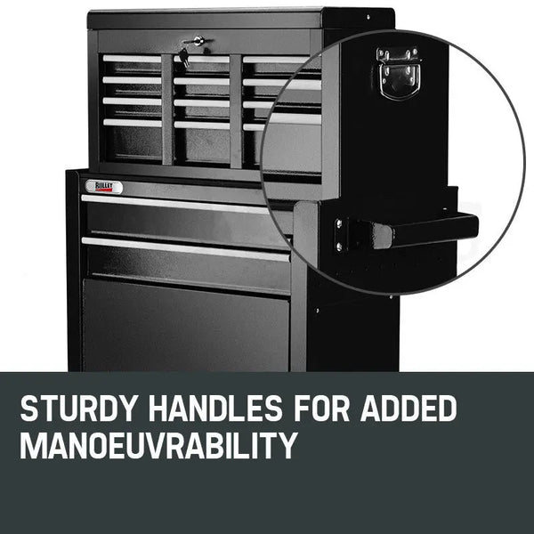 BULLET 8 Drawer Tool Box Cabinet Chest Storage Toolbox Garage Organiser Set Deals499