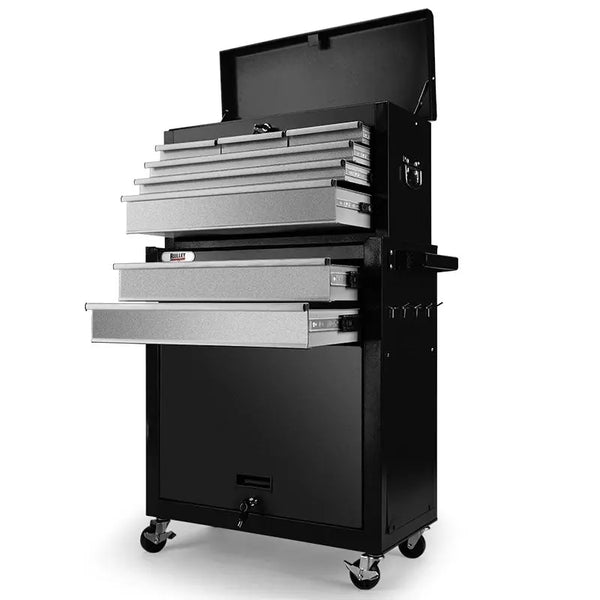 BULLET 8 Drawer Tool Box Cabinet Chest Storage Toolbox Garage Organiser Set Deals499