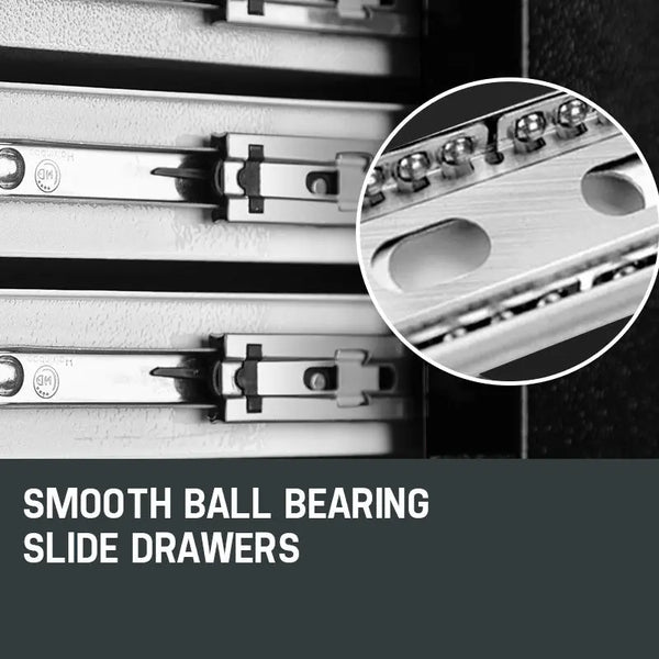 BULLET 8 Drawer Tool Box Cabinet Chest Storage Toolbox Garage Organiser Set Deals499