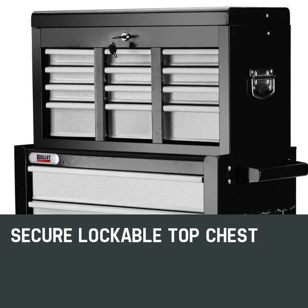 BULLET 8 Drawer Tool Box Cabinet Chest Storage Toolbox Garage Organiser Set Deals499