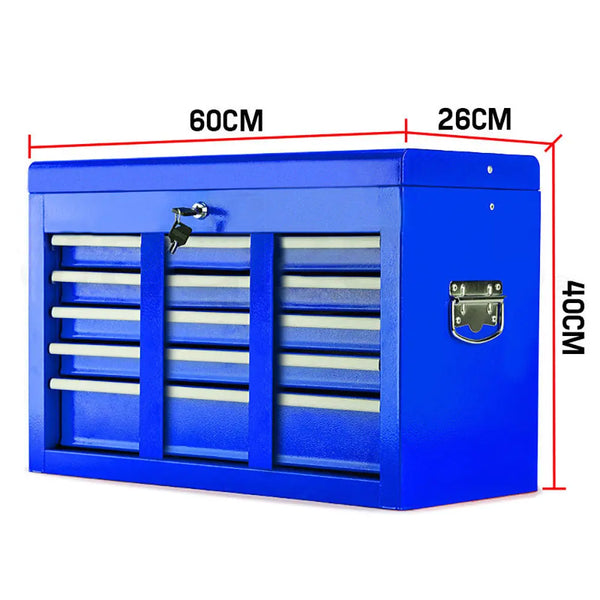 BULLET 9 Drawer Tool Box Chest Mechanic Organiser Garage Storage Toolbox Set Deals499