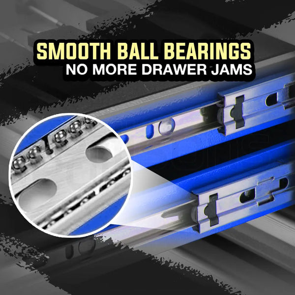 BULLET Tool Kit Chest Cabinet Box Set Storage Metal Wheels Rolling Drawers Steel Blue Deals499