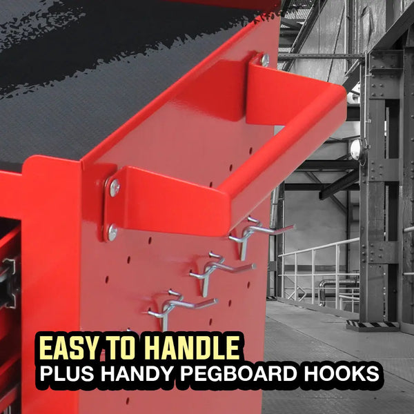 BULLET Tool Kit Chest Cabinet Box Set Storage Metal Wheels Rolling Drawers Steel Red Deals499