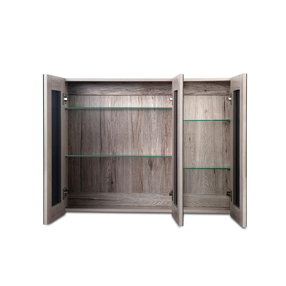 Cefito Bathroom Vanity Mirror with Storage Cabinet - Natural Deals499