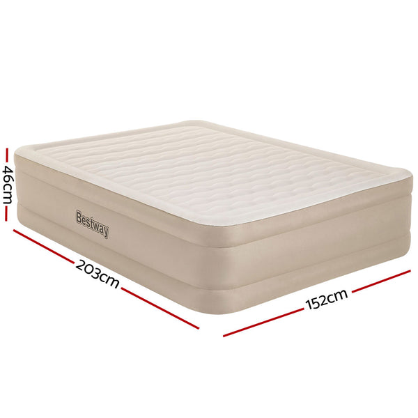 Bestway Air Bed Queen Size Mattress Camping Beds Inflatable Built-in Pump Deals499