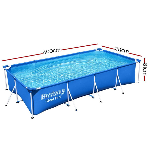 Bestway Swimming Pool Above Ground Heavy Duty Steel Pro™ Frame Pools 4M Deals499