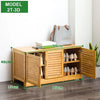Bamboo Bench Seat Shoe Rack Shoe Bench Storage Bench 99cm Deals499
