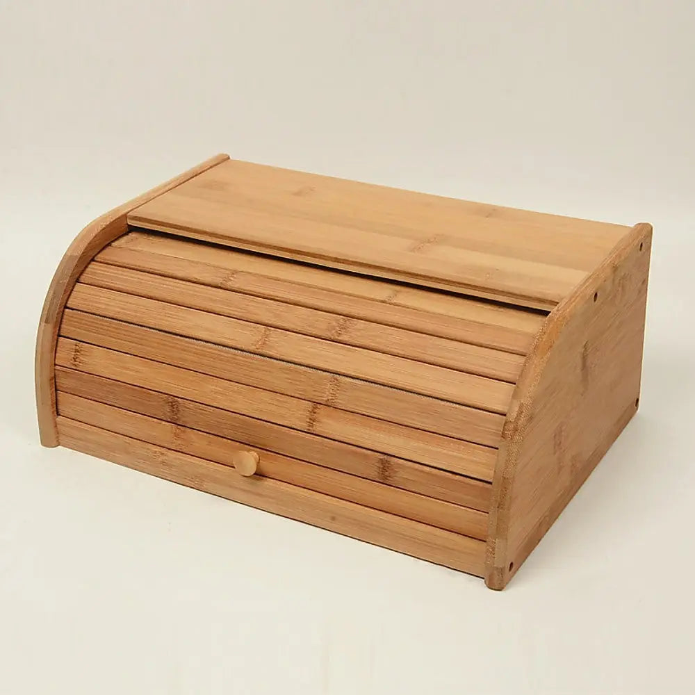 Bamboo Bread Bin Storage Box Kitchen Loaf Pastry Container Deals499