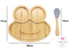 Bamboo Frog Kids Plate with Suction Cap Base & Spoon Deals499