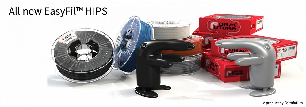 HIPS Filament FormFortura EasyFil available in Black, Dark Blue, Grey, Natural, Red and White - 3D Printer Filament Deals499
