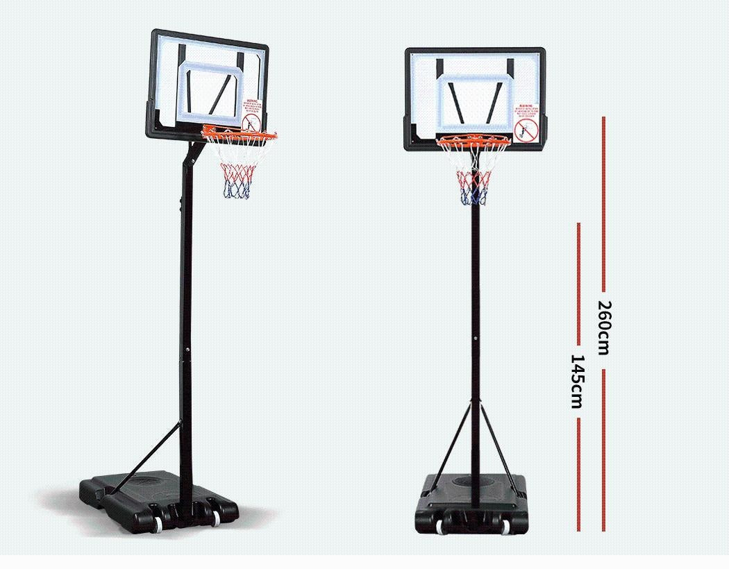 Basketball Hoop Stand Kid Rim Ring System Large Backboard Net Height Adjustable Deals499