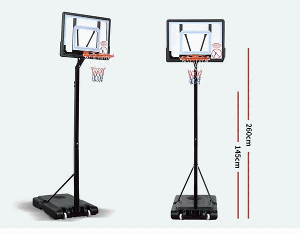 Basketball Hoop Stand Kid Rim Ring System Large Backboard Net Height Adjustable Deals499