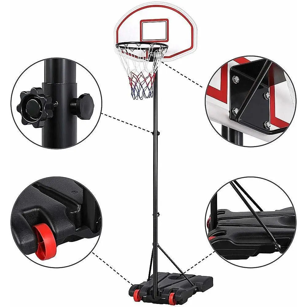 Basketball Ring Hoop Height Adjustable Portable Set Deals499