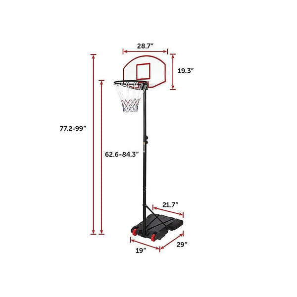 Basketball Ring Hoop Height Adjustable Portable Set Deals499