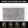 Bath Mat Rug Bathroom Extra Soft Absorbent Rugs Non Slip Quick Dry Grey Deals499