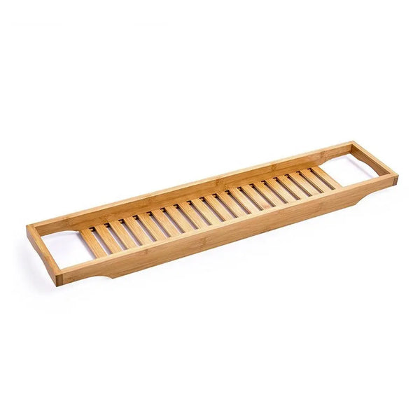 Bathroom Bamboo Bath Caddy Book Wine Glass Holder Tray Over Bathtub Rack Support Deals499