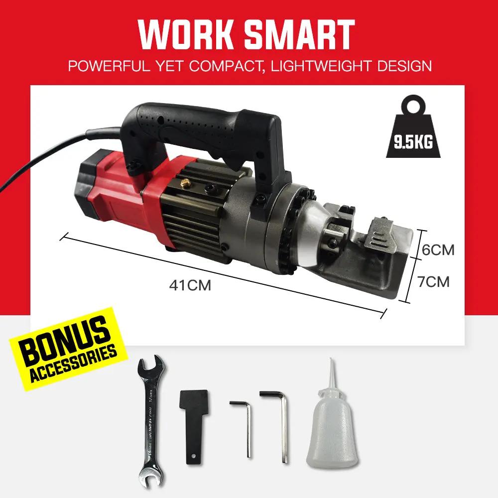 Baumr-AG 16mm Rebar Cutter Hydraulic Electric Reo Bar Portable Machine Re 850W Deals499