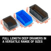 Baumr-AG 44 Part Storage Bin Rack Wall Mounted Tool Organiser Box Shelving Deals499