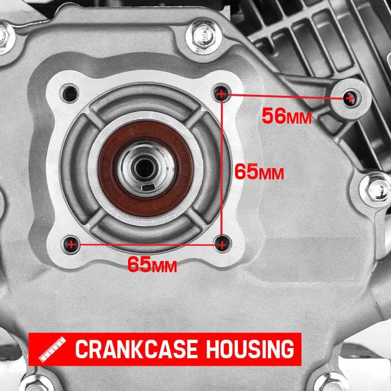 Baumr-AG 6.5HP Petrol Engine Stationary Motor OHV Horizontal Shaft Electric Start Recoil Deals499