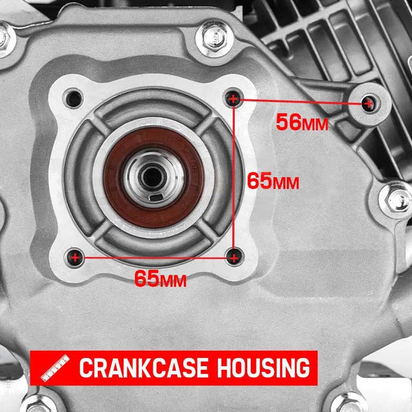 Baumr-AG 6.5HP Petrol Engine Stationary Motor OHV Horizontal Shaft Electric Start Recoil Deals499