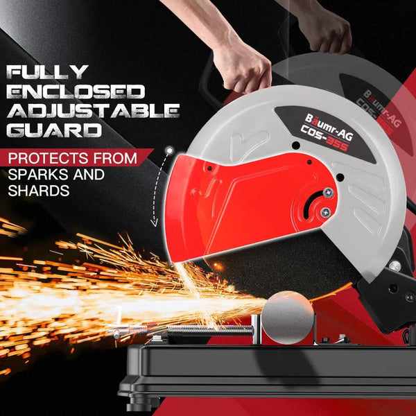 Baumr-AG Metal Cut-Off Saw 14 Drop Chop Circular Cutting Machine Electric Deals499