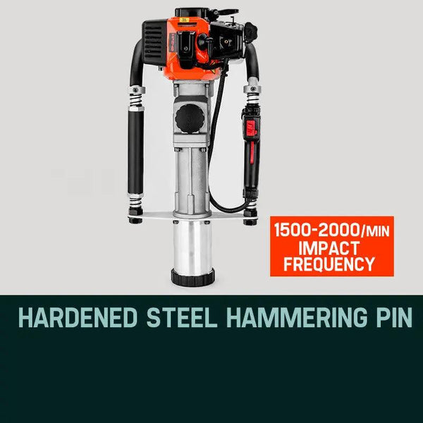 Baumr-AG Petrol Post Driver - 40CC 2-Stroke Pile Star Picket Rammer Fence Deals499