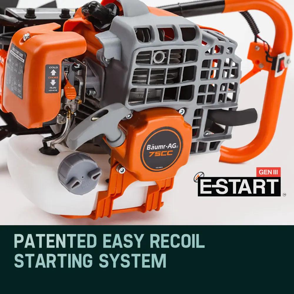 Baumr-AG Post Hole Digger 75CC Posthole Earth Auger Fence Borer Petrol Drill Bit Deals499