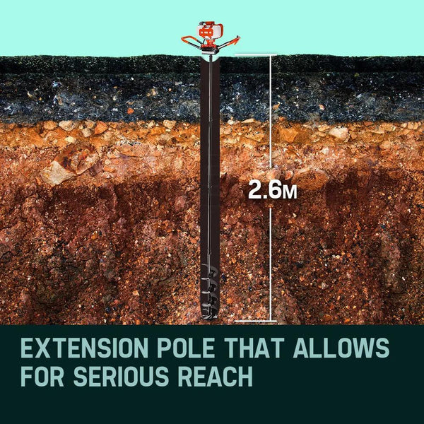 Baumr-AG Post Hole Digger 75CC Posthole Earth Auger Fence Borer Petrol Drill Bit Deals499