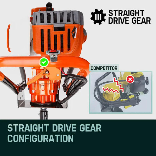 Baumr-AG Post Hole Digger 75CC Posthole Earth Auger Fence Borer Petrol Drill Bit Deals499