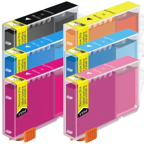 Bci-3 BCI-6 Colour Compatible Inkjet Cartridge Set  6 Ink Cartridges CANON