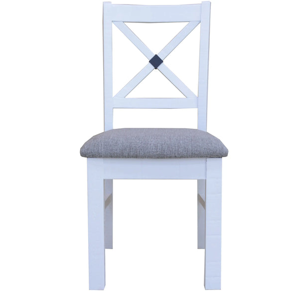 Beechworth Dining Chair Set of 2 Solid Pine Timber Wood Hampton Furniture - Grey Deals499