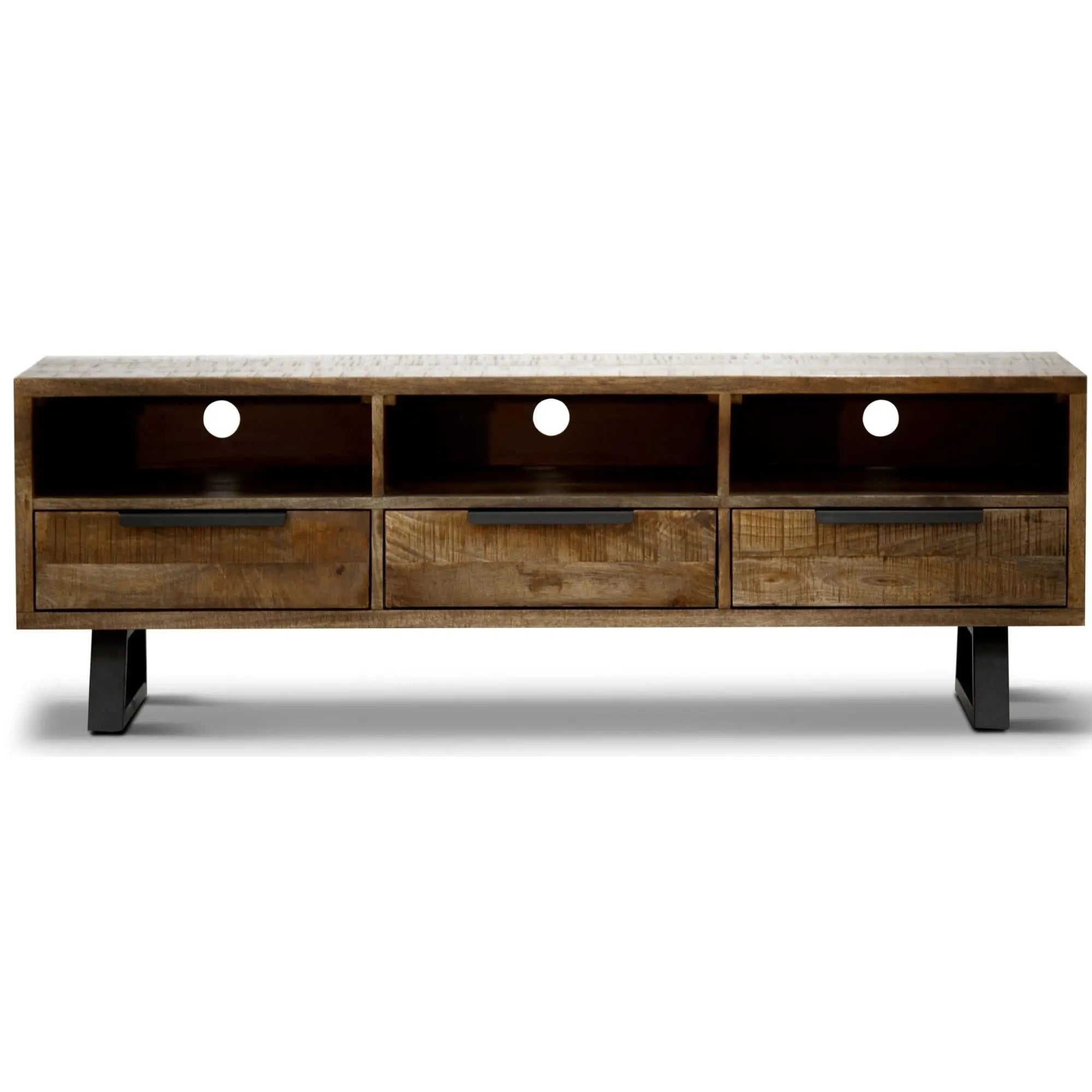 Begonia ETU Entertainment TV Unit 150cm 3 Drawer Mango Wood Unique Furniture Deals499