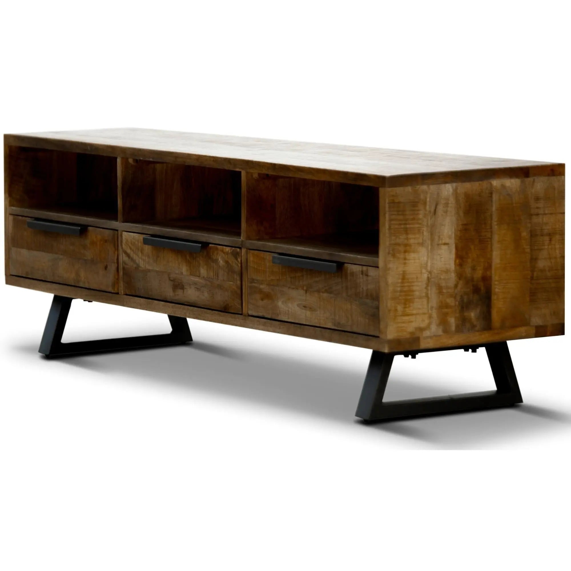 Begonia ETU Entertainment TV Unit 150cm 3 Drawer Mango Wood Unique Furniture Deals499