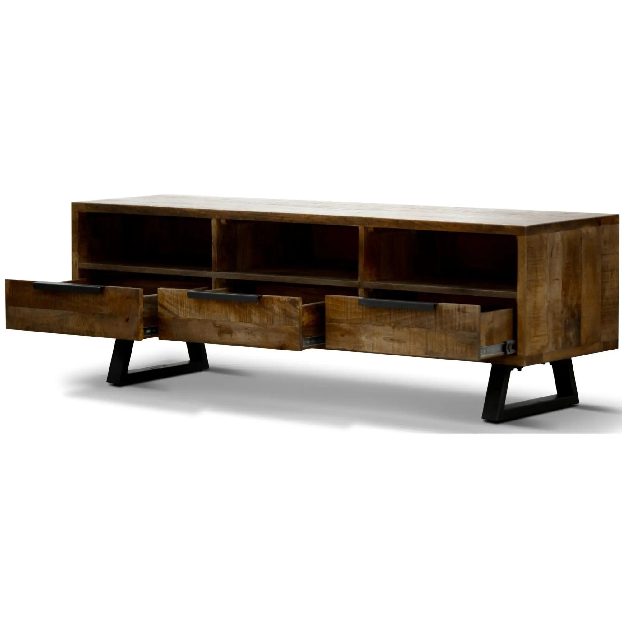 Begonia ETU Entertainment TV Unit 150cm 3 Drawer Mango Wood Unique Furniture Deals499