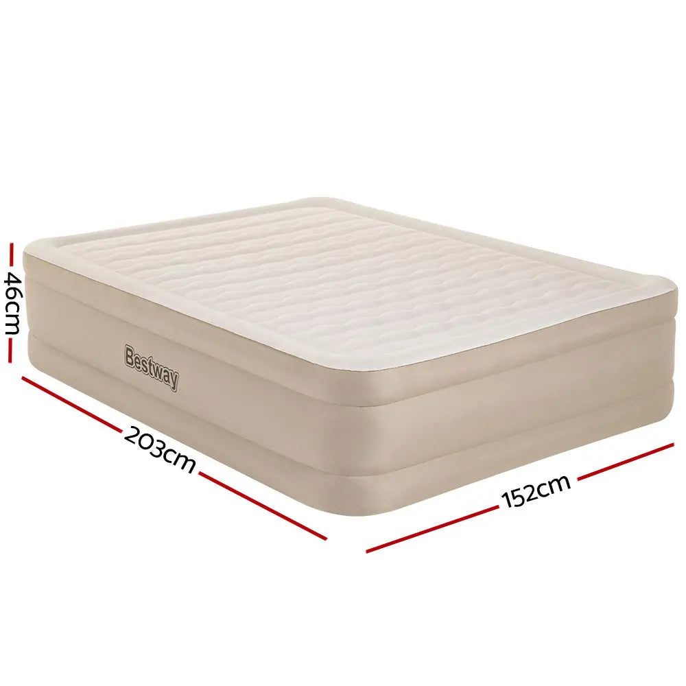Bestway Air Bed Queen Size Mattress Camping Beds Inflatable Built-in Pump Deals499